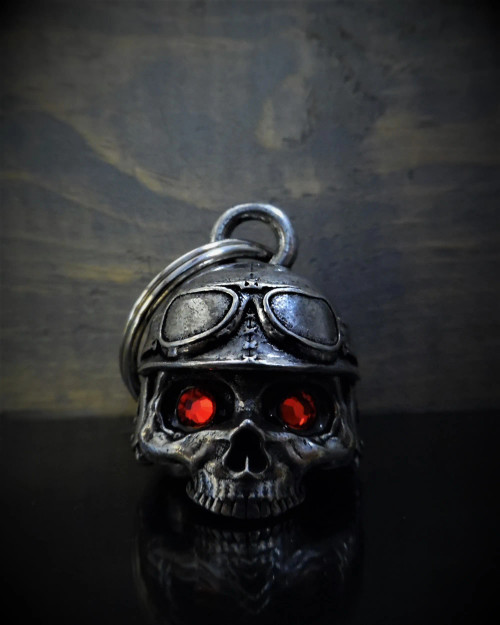 Grim Reaper Motorcycle Ride Bell Made In USA Skull And Sickle Gremlin - Foto 5
