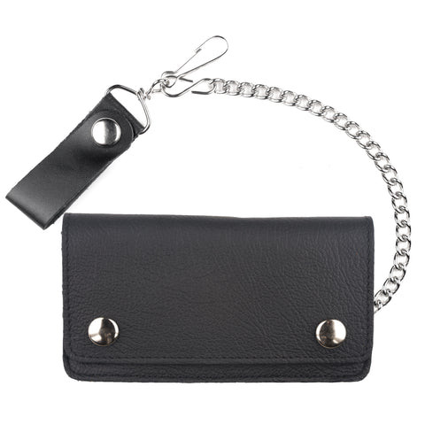 6" GLOVE LEATHER BIKER WALLET