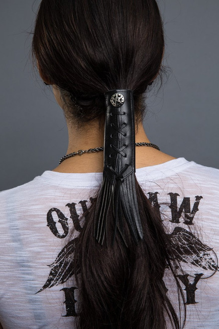 8" STAR CONCHO WITH FRINGE - ORIGINAL HAIR GLOVE®