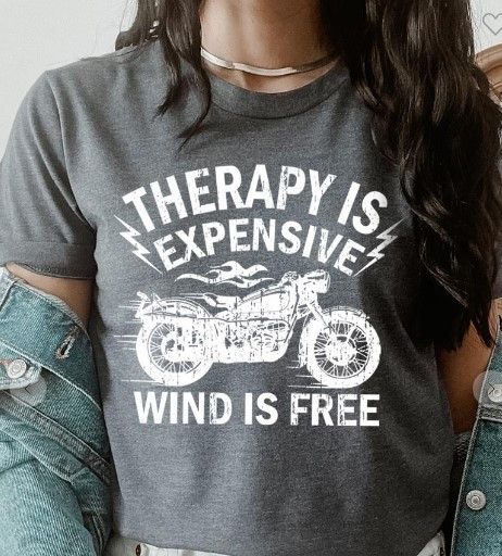 Wind is Free Heather Grey Ladies T-Shirt