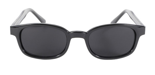 Original KD's Biker Eyewear - Dark Grey Lens Black Frame
