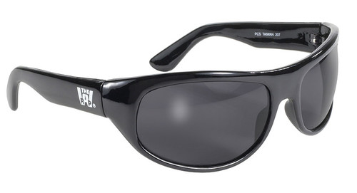Wrap Biker Eyewear Smoke Lens Black Frame Foamless