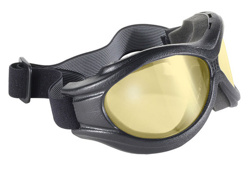 Motorcycle Riding Goggles Yellow Lens-The Beast 45912 Large Frame OTG on some eyewear