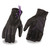 WOMEN’S LEATHER GLOVE W/ GEL PALM & PURPLE LACED WRIST