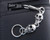 Zipper Pull Key Ring , Multi Skull Head 