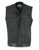 Men’s Collarless Leather/Denim Vest Combo
