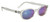 KD Clear Frame Colored Mirror Lens Chill KD's - 22018 Biker Sunglasses Eyewear