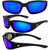 Oriole SS ReflecTech BLUE MIRROR LENS BIKER EYEWEAR