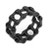 Black Cycle Chain Steel Biker Ring