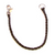 BROWN BRAIDED LEATHER KEY CHAIN/WALLET CHAIN- 9"