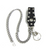 STUDDED BELT LOOP KEY FOB W/CHAIN