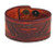 ANTIQUE FINISH WRISTBAND- SKULL WING STAMPED