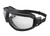 FORCEFLEX Clear Riding Goggles - Anti-Fog - Black/Gray 