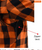 Hooded Flannel Biker Shirt with CE Approved Armor - Reinforced w/ Aramid Fibers In Orange and Black