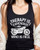 Ladies Tank Black Wind Is Free Motorcycle Graphic Racerback Tank