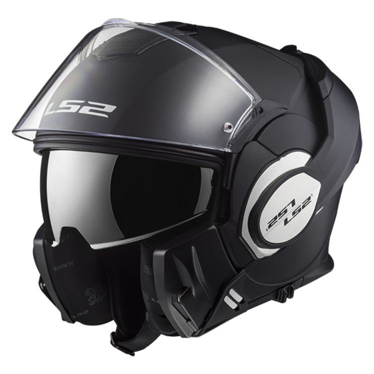 LS2 Valiant 180 Degree Flip Modular Helmet Matte Black - Riders Biker Supply