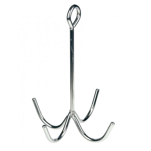 Four-Prong Chrome-Plated Cleaning Hook