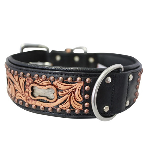 Angel San Antonio Leather Dog Collar 2"