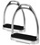 Stainless Steel Fillis Stirrups with Black Pads