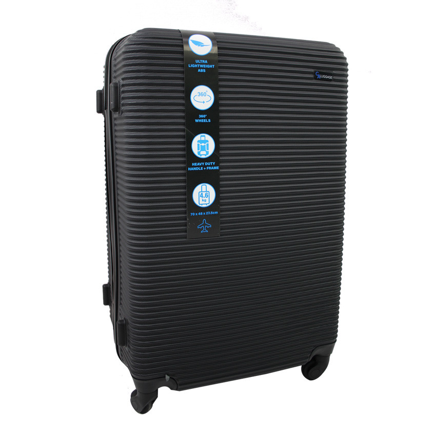 ABS Suitcase 70cm Black Prices Plus