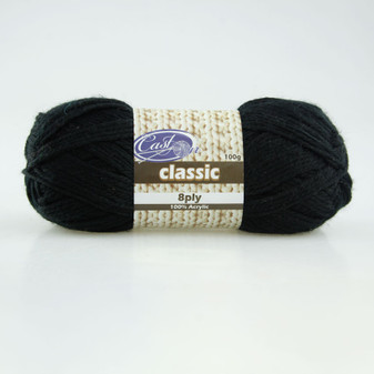 Cast On Classic 8ply Jet - 10 pack | Prices Plus