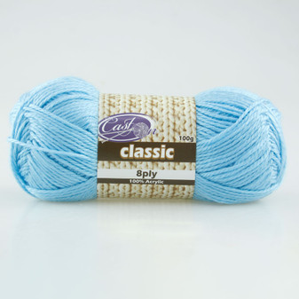 Cast On Classic 8ply Sky - 10 pack | Prices Plus