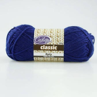 Cast On Classic 8ply Navy - 10 pack | Prices Plus