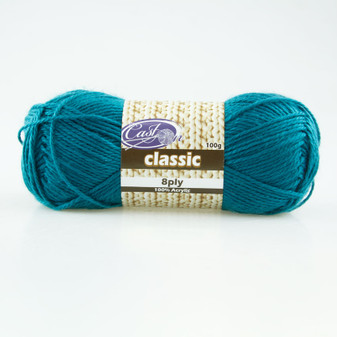 Cast On Classic 8ply Deepest Teal - 10 pack | Prices Plus
