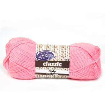 Cast On Classic 8ply Lolly Pink - 10 pack | Prices Plus