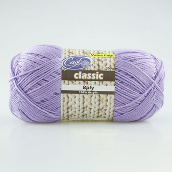 Cast On Classic 8ply Lilac 300g  - 10 pack | Prices Plus