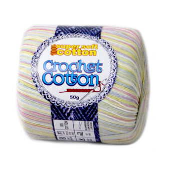 Crochet Cotton Multicolour Fantasy 50g - Pack of 10 | Prices Plus