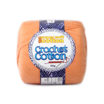 Crochet Cotton Apricot Blush 50g - Pack of 10 | Prices Plus