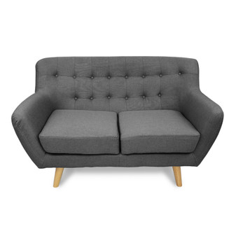 Home Storage & Living Sally 2 Seater Sofa Chair - Grey | Prices Plus