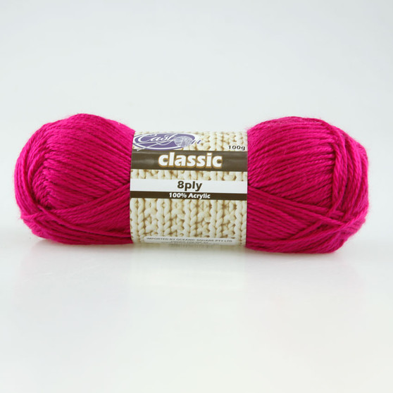 Cast On Classic 8ply Fuschia - 10 pack | Prices Plus