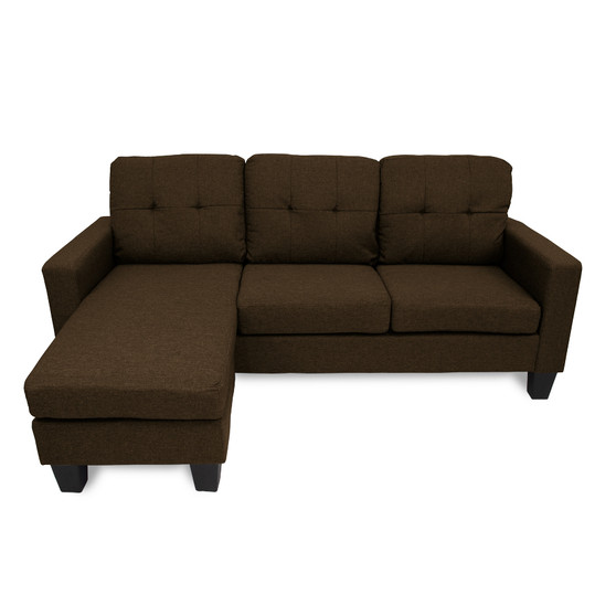 Home Storage & Living Jasper Reversible Corner Sofa - Chocolate | Prices Plus