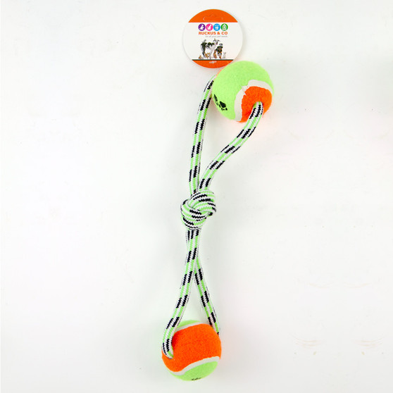 Ruckus & Co Rope with Tennis Ball Toy | Prices Plus