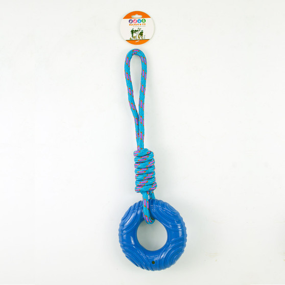 Ruckus & Co TPR Ring with rope toy | Prices Plus