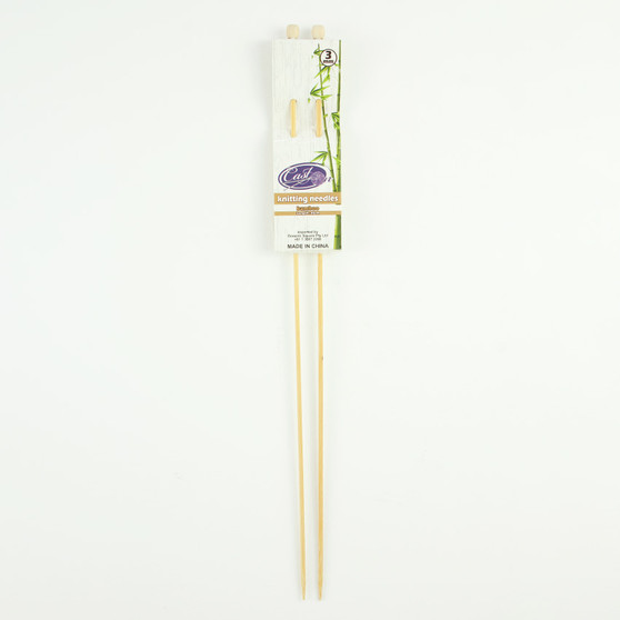Cast On Bamboo Knitting Needles 35cm - 3.0mm | Prices Plus