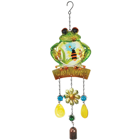 Welcome Frog  Windchime | Prices Plus