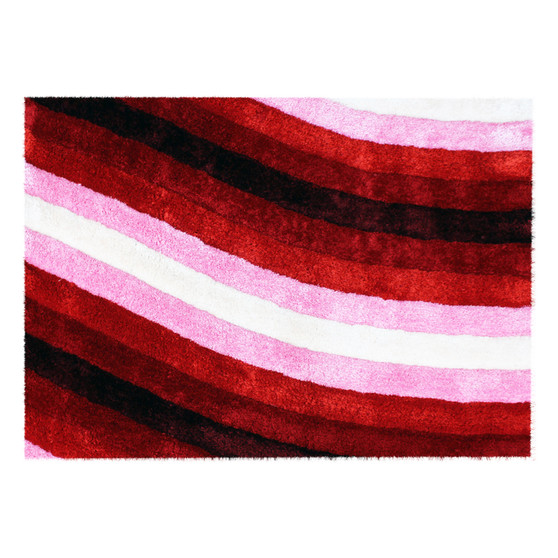 Contrast Pink Shaggy Rug - MED | Prices Plus