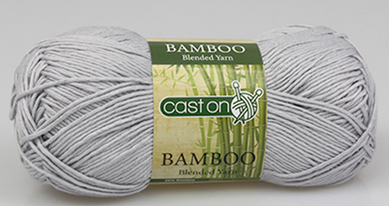 Cast on Bamboo Cotton Blend 100g Light Grey - 10 Pack