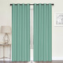 Embossed Blockout Eyelet Curtain Teal - 137 x 213cm | Prices Plus