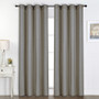 Linen Look Blockout Eyelet Curtain Slate Grey - 137 x 213cm | Prices Plus