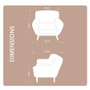 Home Storage & Living Sally 1 Seater Sofa Chair - Beige | Prices Plus