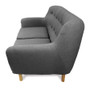 Home Storage & Living Sally 2 Seater Sofa Chair - Grey | Prices Plus