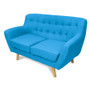 Home Storage & Living Sally 2 Seater Sofa Chair - Aqua | Prices Plus