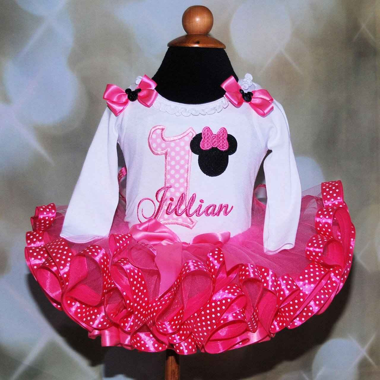 Fushia Black Minnie Mouse Inspired Costume Set, Mickey Mouse Inspired  Flower Girl Dress, Baby Birthday Outfit, Girl Frock 1st Birthday Theme -  Etsy | Minnie, Baby girl birthday outfit, Baby birthday outfit