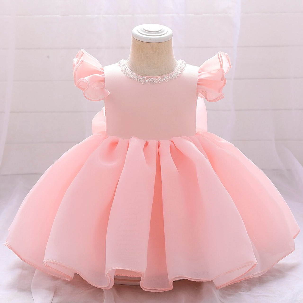 Sarah Dress Pink. Pink Knee-length Long Tail Fluffy Baby Girl Dress. Pink  Princess Dress With Long Tail. Toddler Princess Dress for Birthday - Etsy