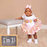 Minnie Mouse ONE birthday outfit, pink and gold Minnie Mouse ONE birthday outfit, pink and gold