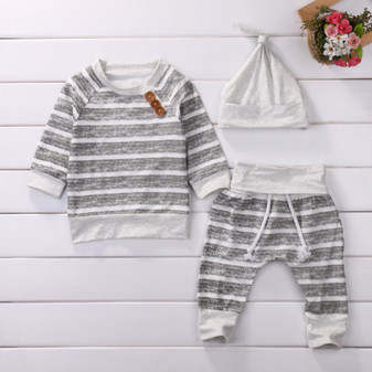 Baby Striped Tops Shirt & Pants,2pcs Outfits Set